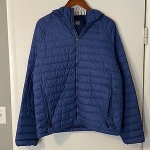 32 degree Weatherproof Ultralight Packable Coat, Blue, Size Small/Medium Fit